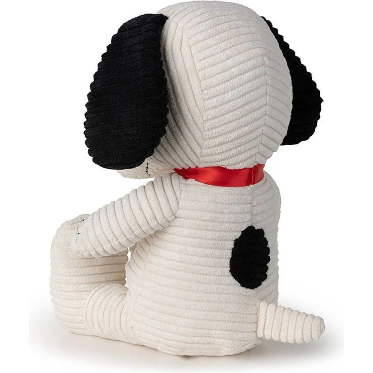 Snoopy Sitting Corduroy Cream in Gift Box 11" - Image 3