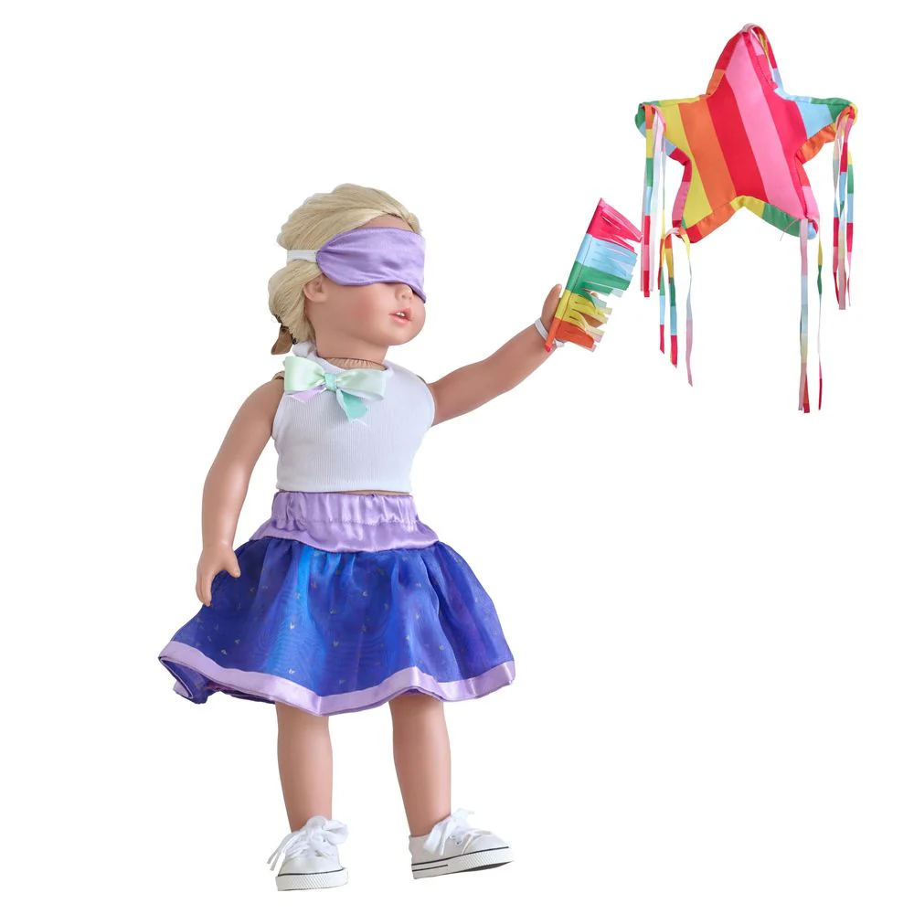 Sophia's 18'' Doll Piñata Birthday Party Outfit Set - Image 7