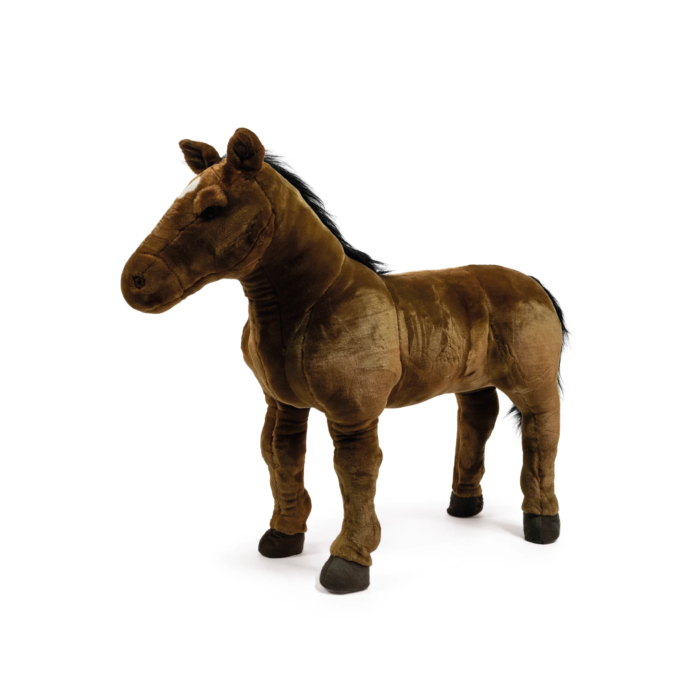 Standing Brown Horse Plush - 31.5" - Image 3