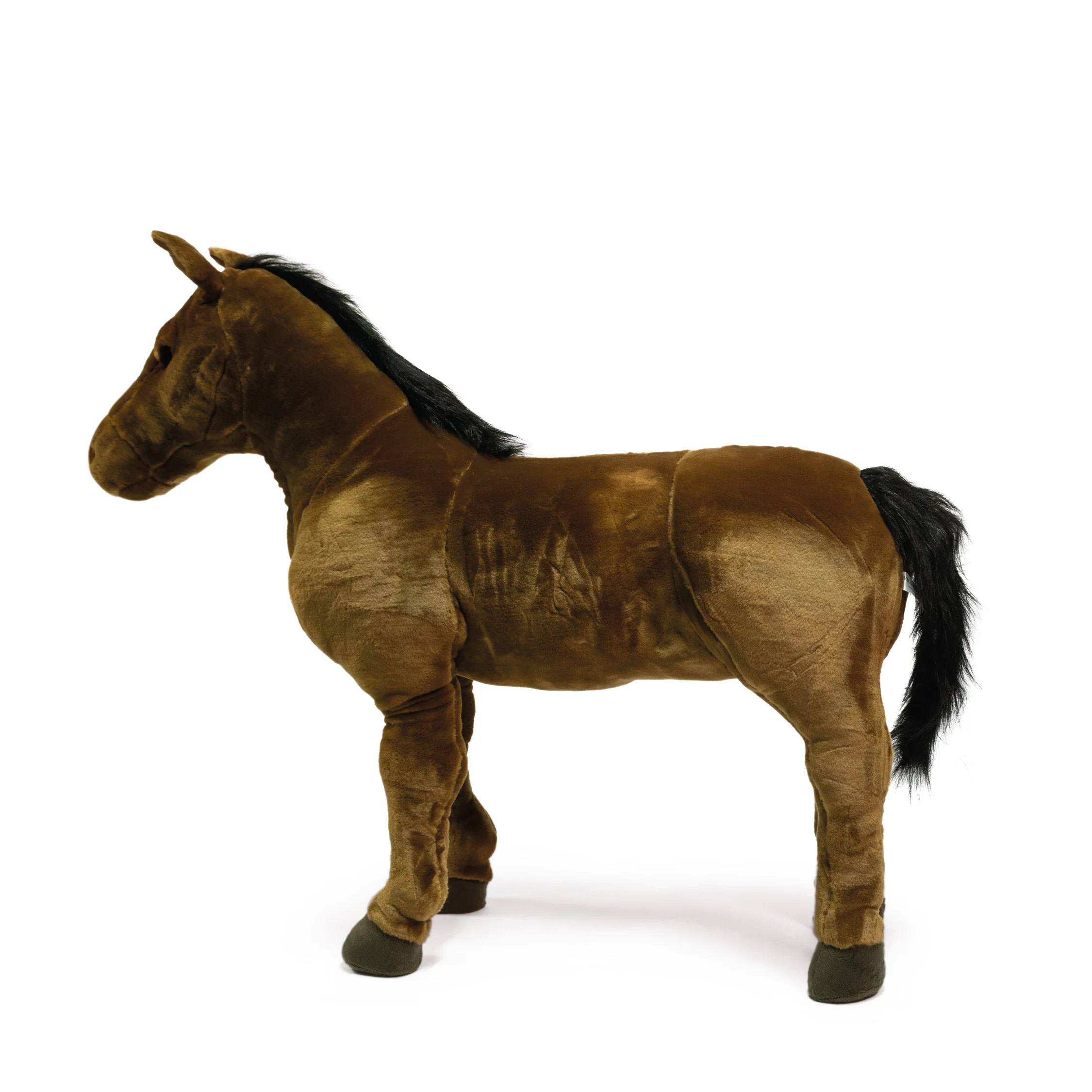 Standing Brown Horse Plush - 31.5" - Image 4