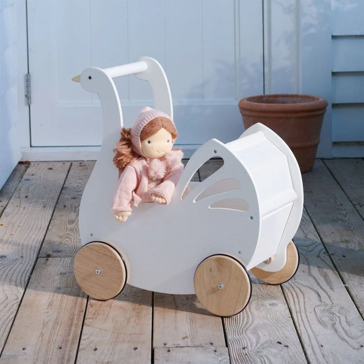 Sweet Dreams Swan Doll Pram - Image 3