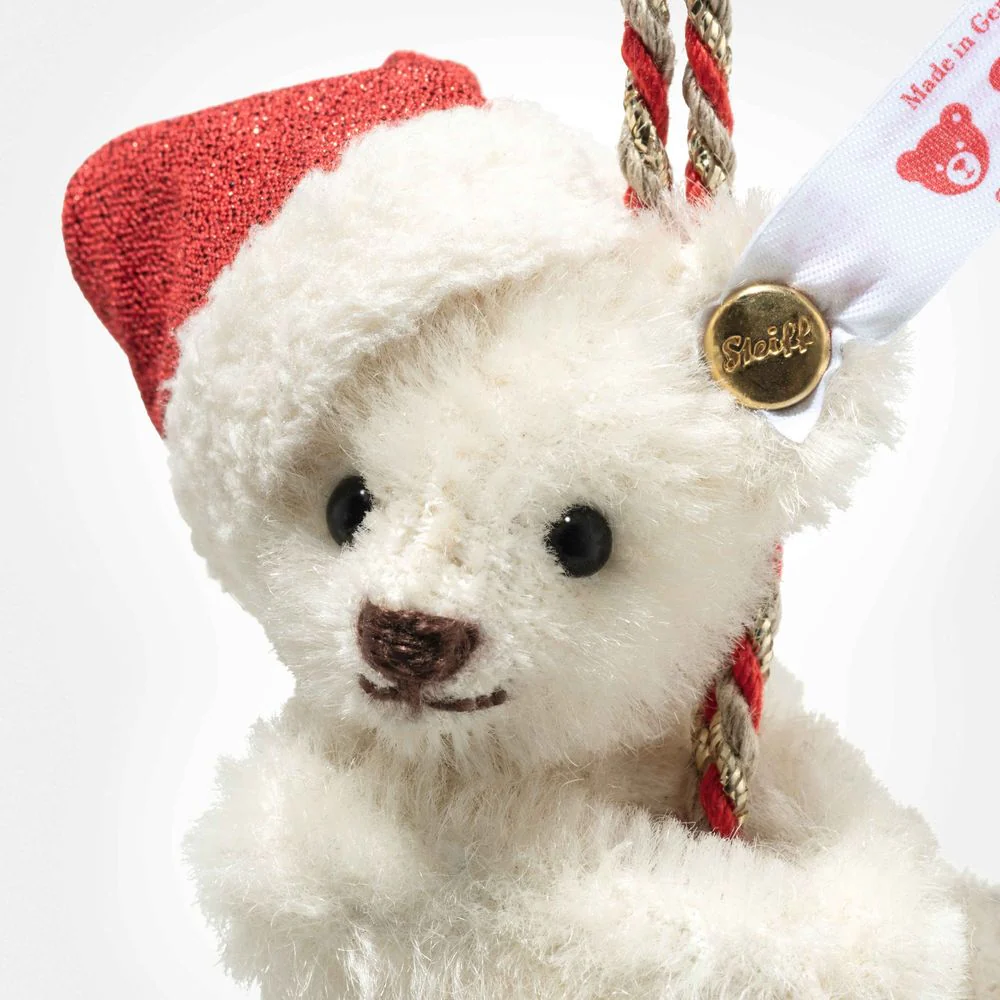 Teddy Bear Ornament on Christmas Bell - Image 2