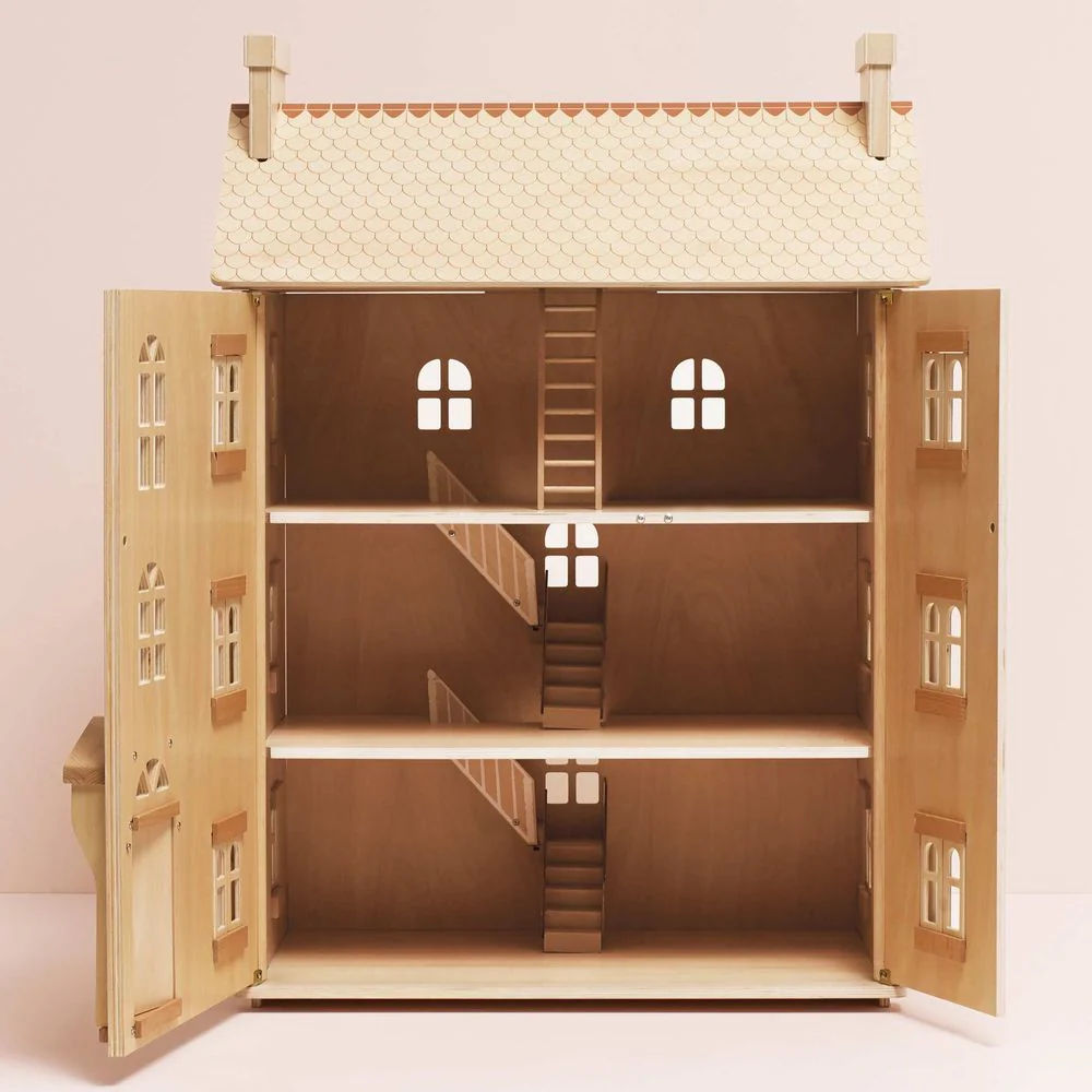 The Grand Natural Wood Doll House - Image 10