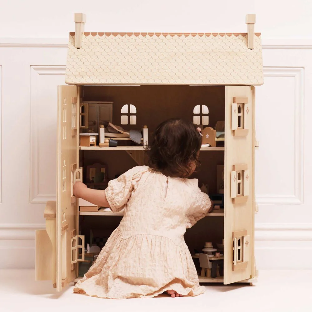 The Grand Natural Wood Doll House - Image 3