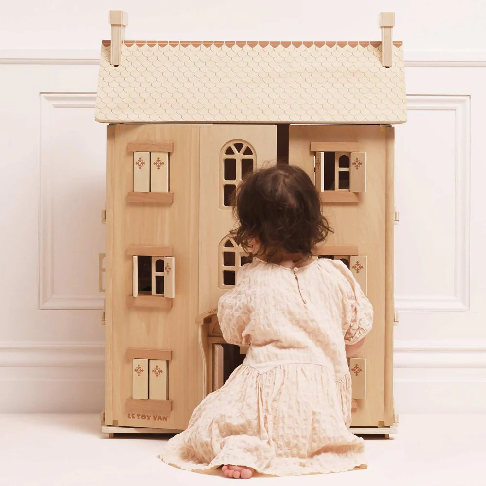The Grand Natural Wood Doll House - Image 4
