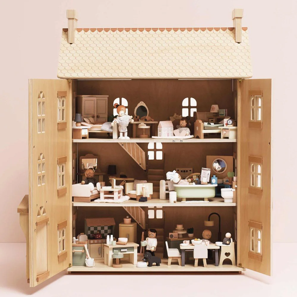 The Grand Natural Wood Doll House - Image 6