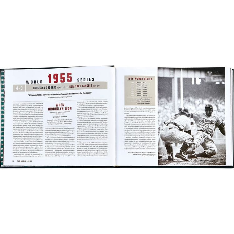 The World Series Book in Green Bonded Leather - Image 3