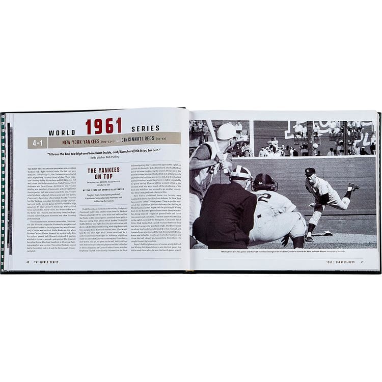 The World Series Book in Green Bonded Leather - Image 4
