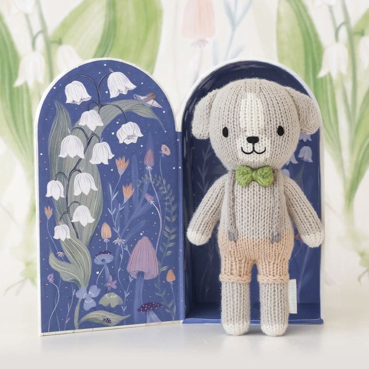 Tiny 6" Noah the Dog Hand-Knit Doll - Image 5