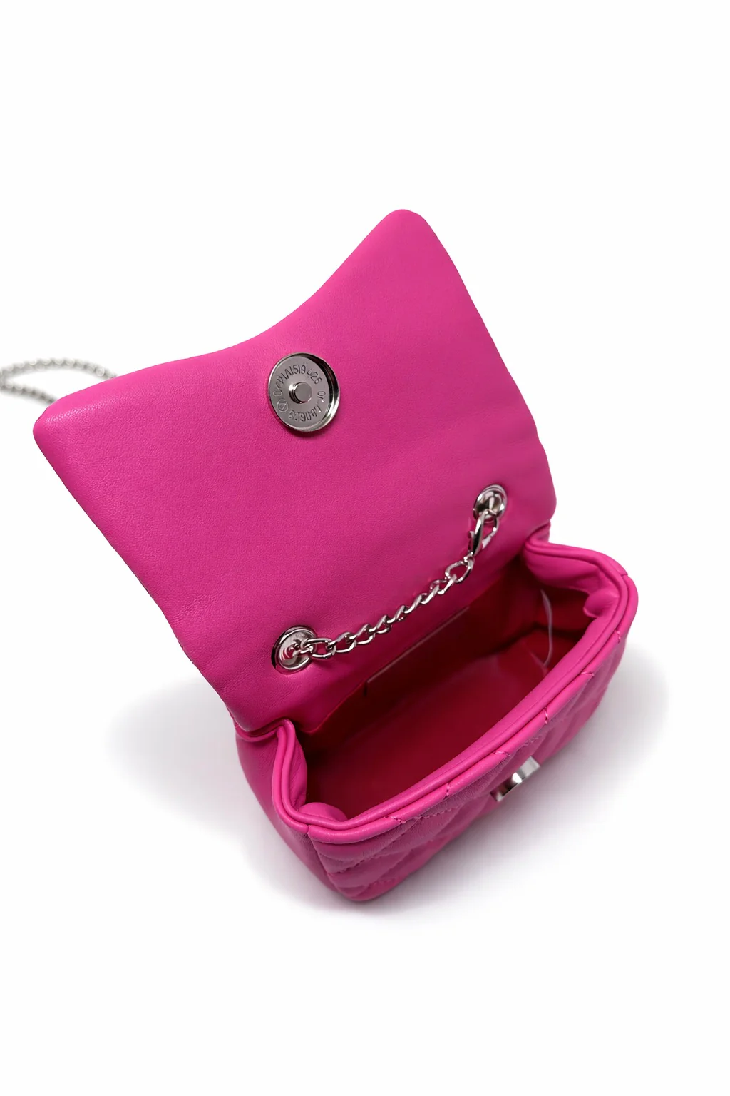 Tiny Crystal Stud Handbag - Hot Pink - Image 2