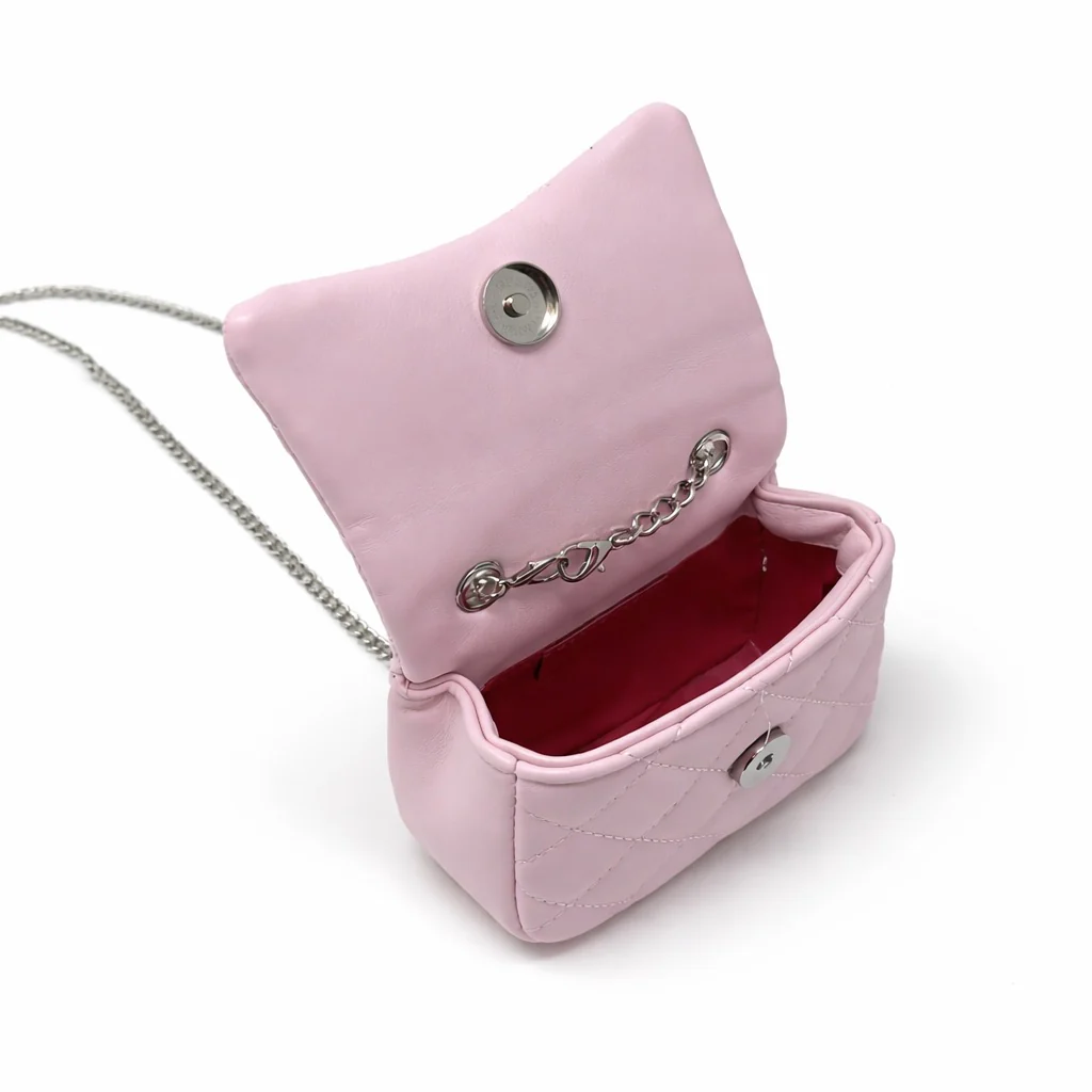 Tiny Crystal Stud Handbag - Pink - Image 2