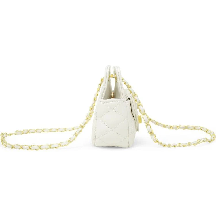 Tiny Quilted Treasure Purse - White - Image 5