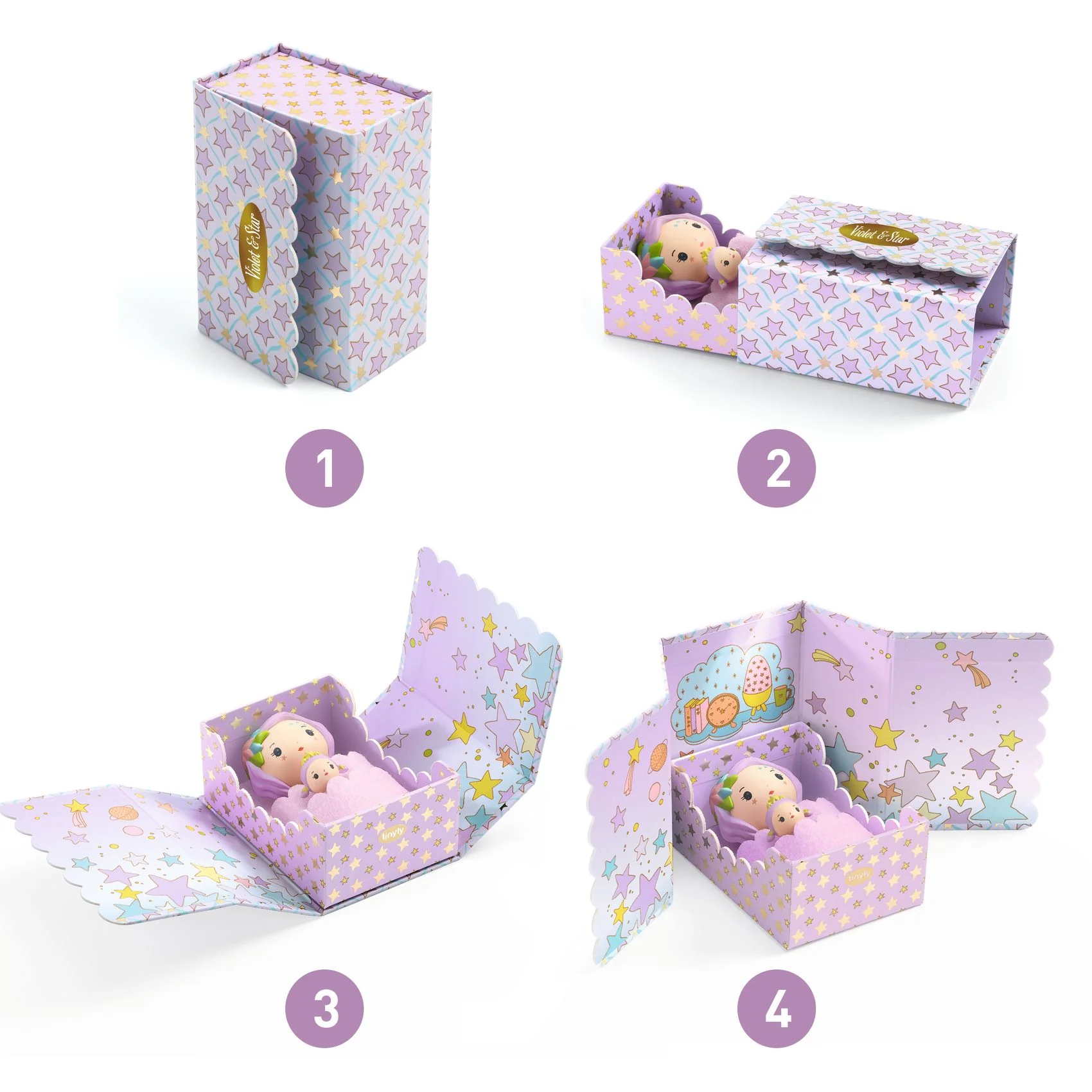 Tinyly Violet Tinyroom with Figurines - Image 6