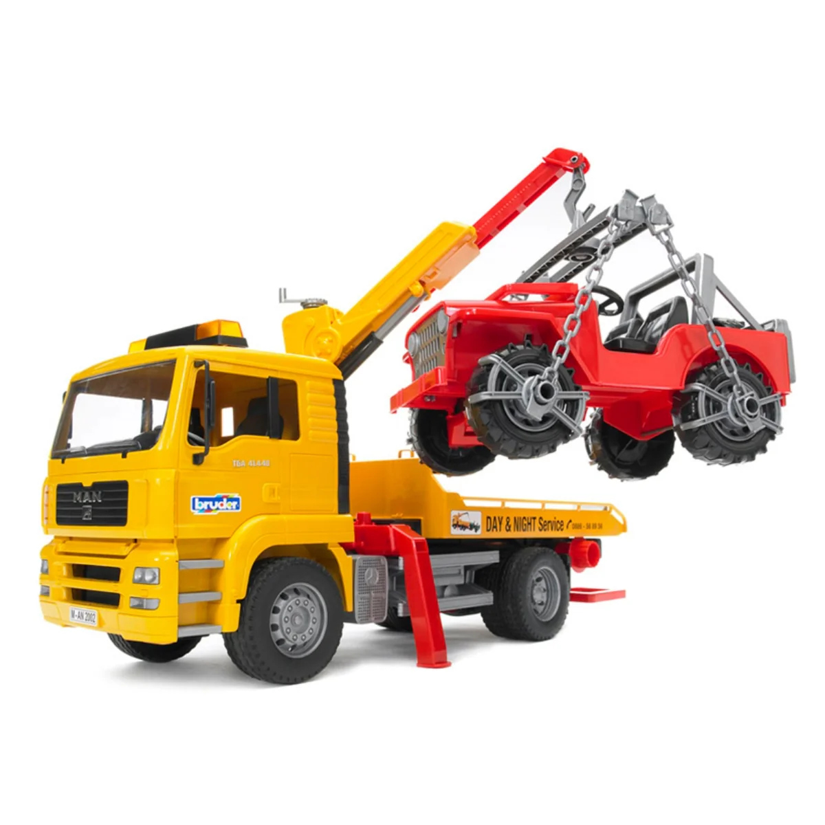 MAN TGA Breakdown Truck with Cross Country Vehicle - Image 3