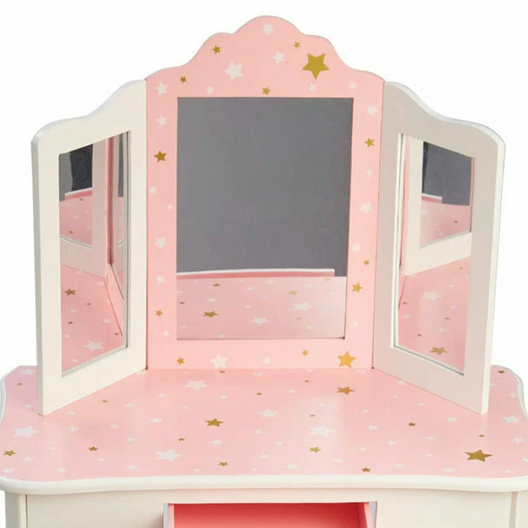 Fashion Twinkle Star Gisele Vanity Set - Pink/White - Image 6