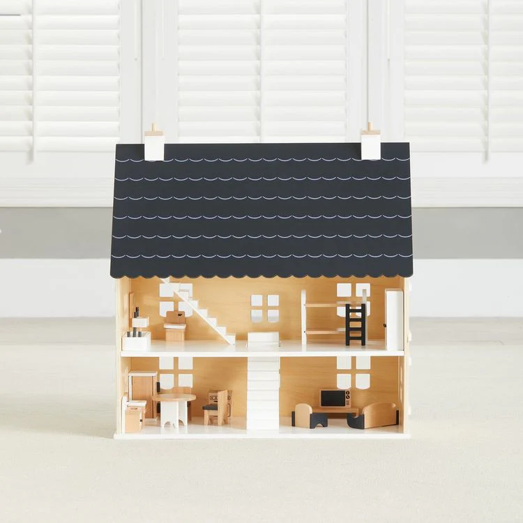 Two-story Wooden Dollhouse - Image 4