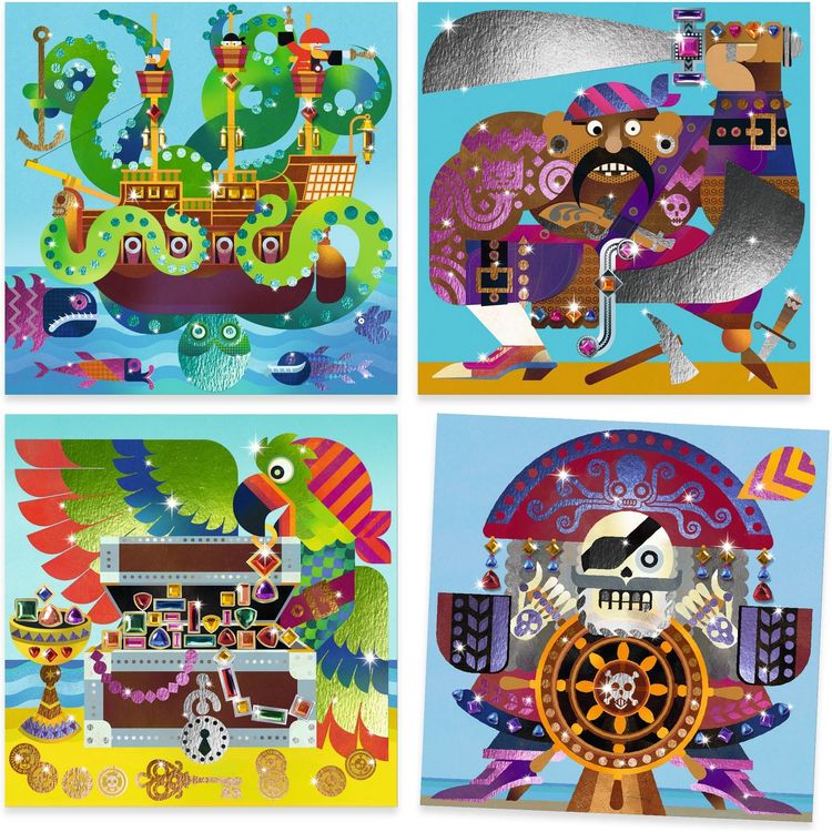 Up and at 'Em! Foil & Jewel Mosaic Craft Kit - Image 4