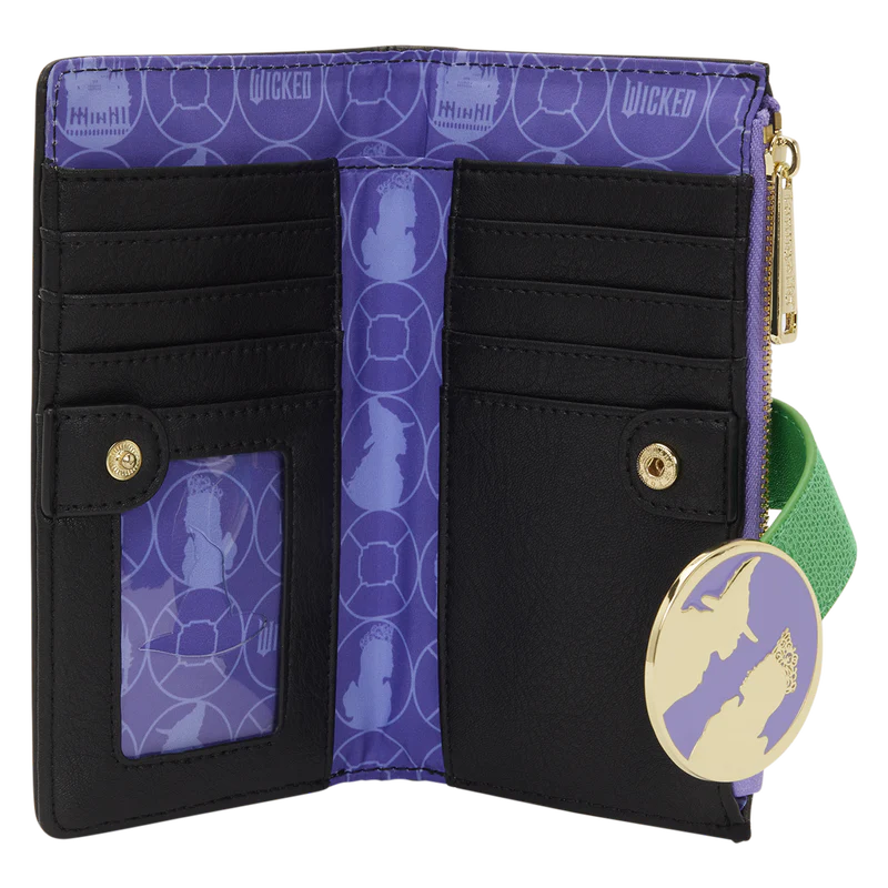 Wicked Glinda & Elphaba Floral & Lace Flap Wallet - Image 3