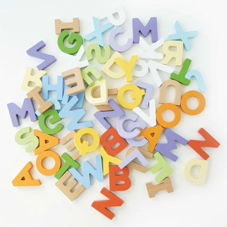 Wooden Alphabet Set & Bag - 60 Letters - Image 2