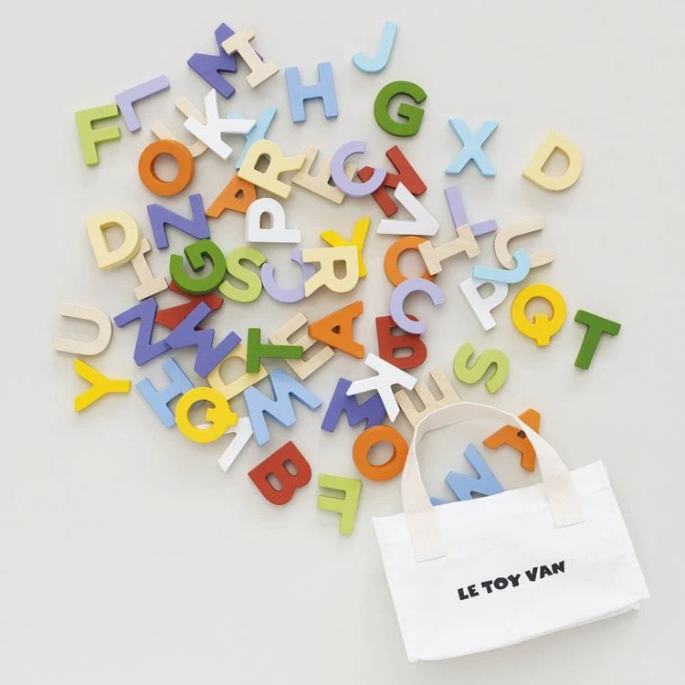 Wooden Alphabet Set & Bag - 60 Letters - Image 6