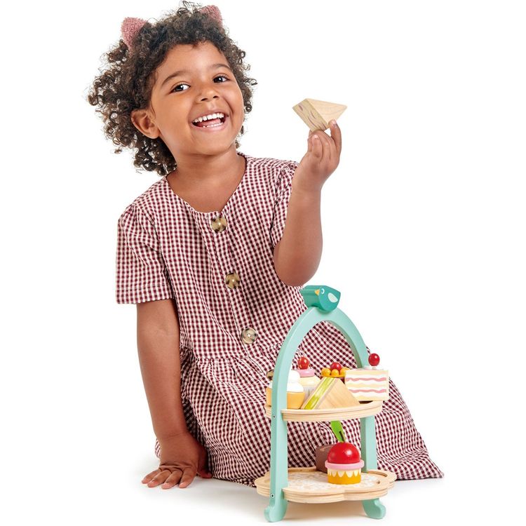 Wooden Birdie Afternoon Tea Stand - Image 2