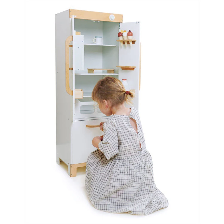 Wooden Pretend Play Refrigerator - Image 2