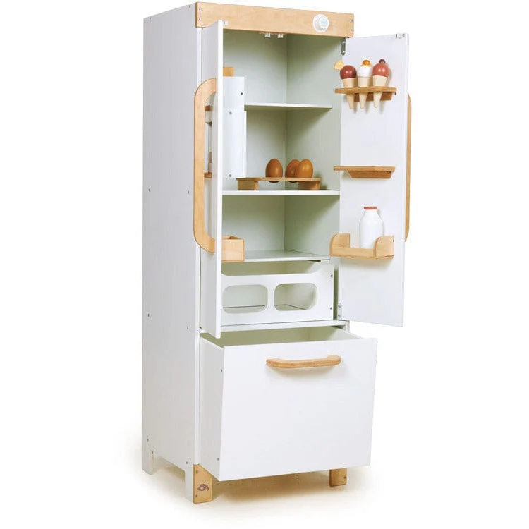 Wooden Pretend Play Refrigerator - Image 4