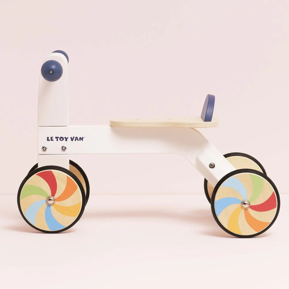 Wooden Rainbow Ride-On Trike - Image 6