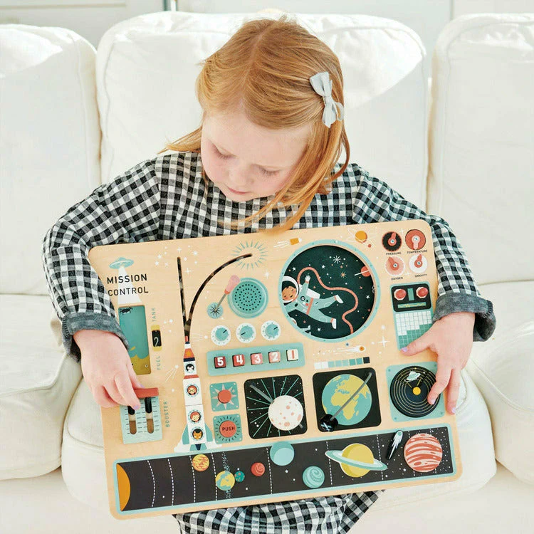 Wooden Space Station Activity Toy - Image 2
