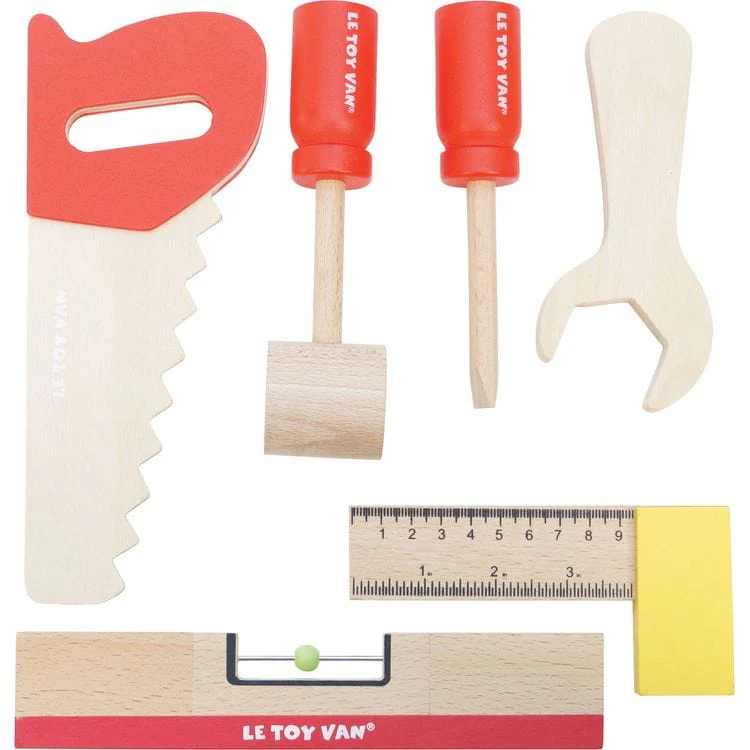 Wooden Tool Bench with 20 Accessories - Image 4