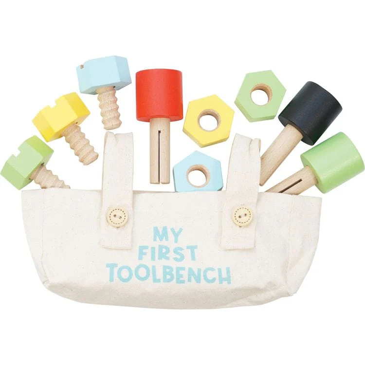 Wooden Tool Bench with 20 Accessories - Image 5