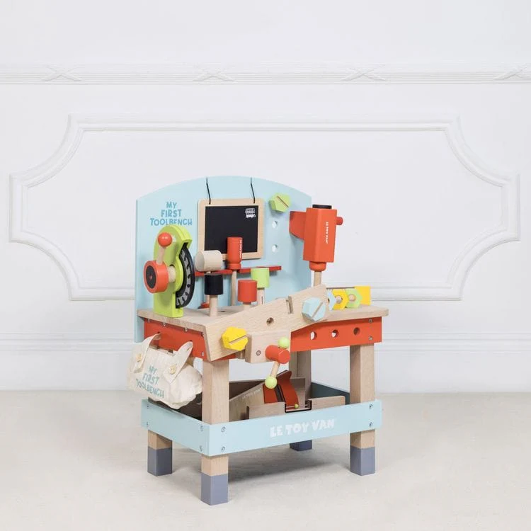 Wooden Tool Bench with 20 Accessories - Image 6