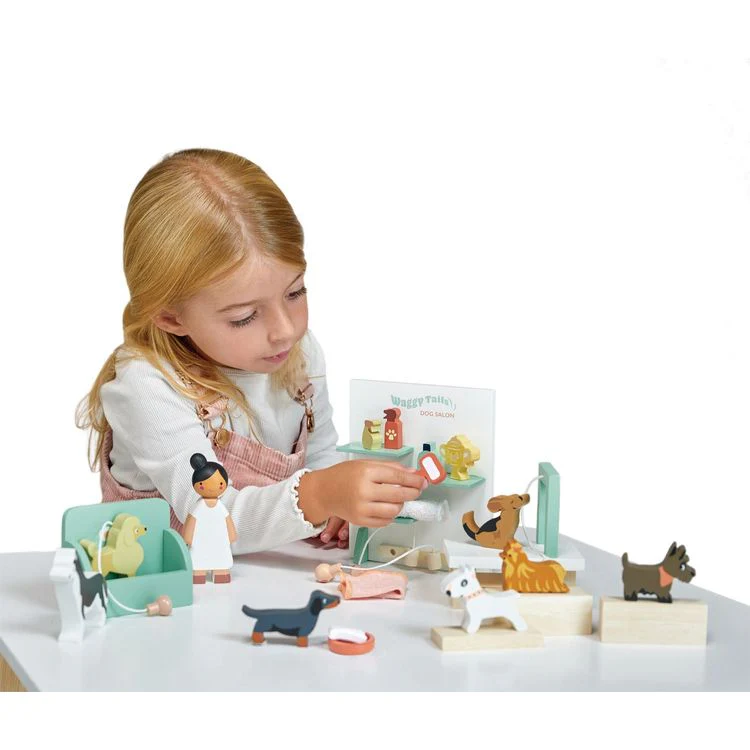 Wooden Waggy Tails Dog Salon Set - Image 2