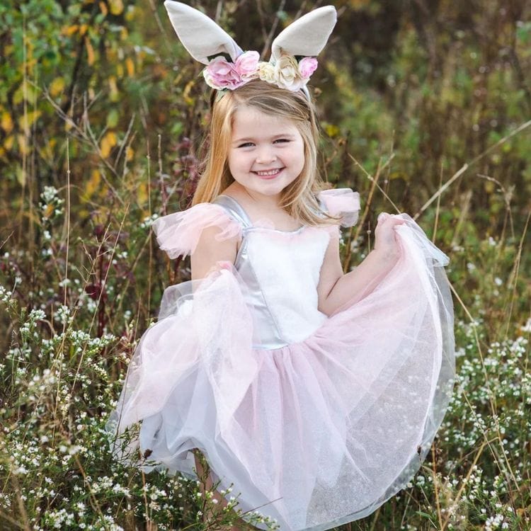 Woodland Bunny Dress & Headpiece - Size 5-6 Years - Image 2