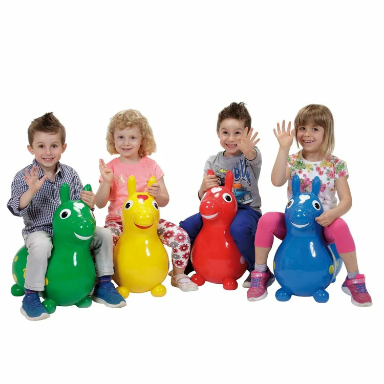 Yellow Rody Horse Inflatable Bouncer Ride-on - Image 2